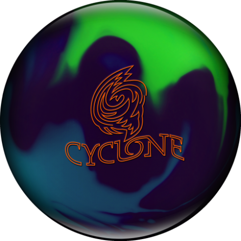 Ebonite Cyclone Purple/Teal/Lime